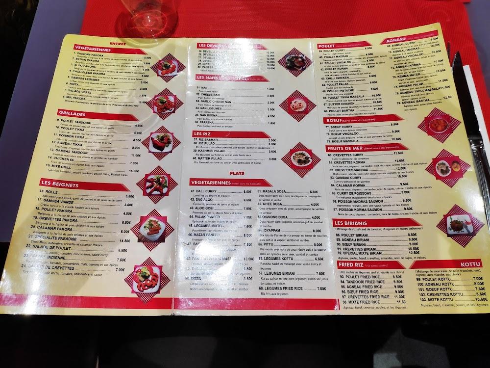 Restaurant Paradise - Menu Image 2